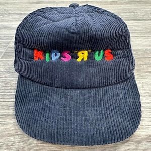 KIDS R US Rare Vintage 90s Blue Corduroy One Size Snapback Trucker Hat